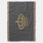 Couverture Luxueux Gold Crown Dark Grey (devant Vertical)