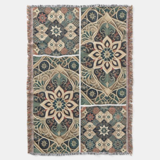 Couverture luxurious blanket with elegant geometric 🍁 (devant Vertical)