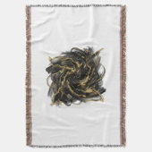 Couverture Luxury Gold and Black Abstract Marble Ink Flow (devant Vertical)
