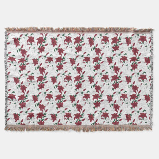 Couverture Lys de Noël rouges et blancs
