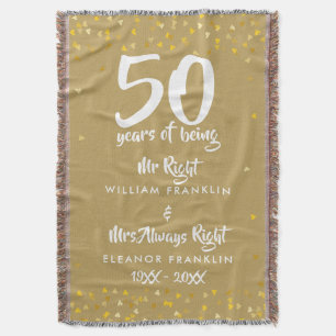 Couverture M. Mme Right Fun 50e anniversaire de mariage