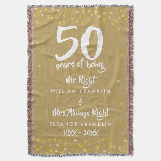 Couverture M. Mme Right Fun 50e anniversaire de mariage (devant Vertical)