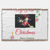 Couverture Ma première bougie de Noël ajouter nom photo bébé  (Devant)