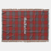 Couverture MacFarlane Clan Tartan Plaid Custom Throw Blanket (Devant)
