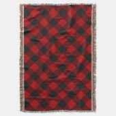 Couverture MacGregor Rob Roy carreau rouge Buffalo (devant Vertical)