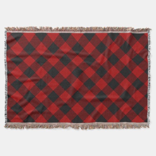 Couverture MacGregor Rob Roy carreau rouge Buffalo (Devant)