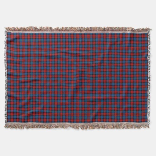 Couverture MacLachlan Clan Rouge et Royal Blue Tartan (Devant)