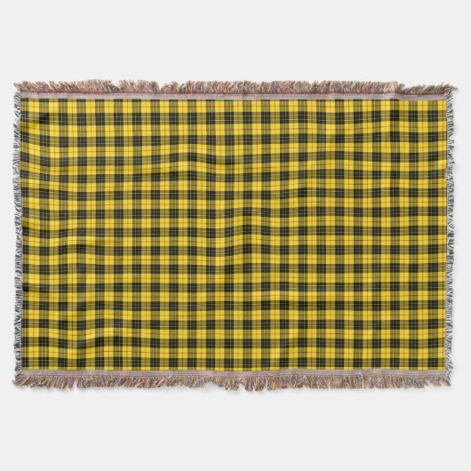 Couverture MacLeod Clan Tartan écossais jaune et noir (Devant)