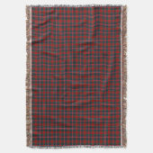 Couverture MacPherson Clan Rouge et Royal Blue Tartan (devant Vertical)