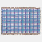 Couverture Madras Plaid Blue et Purple (Devant)