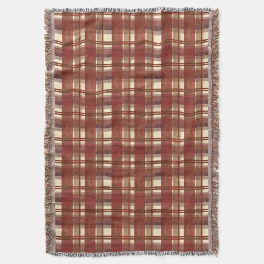 Couverture Madras Plaid Fall Red (devant Vertical)