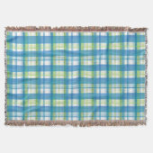 Couverture Madras Plaid Green et Blue (Devant)