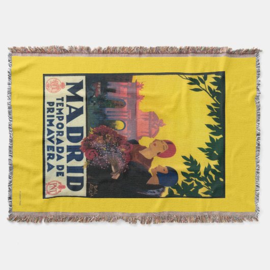 Couverture Madrid en affiche promotionnelle de voyage de (Devant)