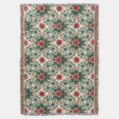 Couverture Magie des fleurs boho - dans des nuances de vert e (devant Vertical)
