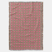 Couverture Magnifique floral rose chaud et vert (devant Vertical)