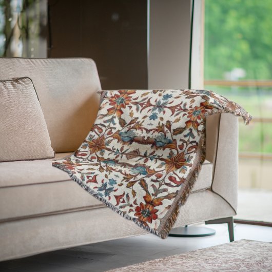 Couverture Magnifique plaid automnal et bleu