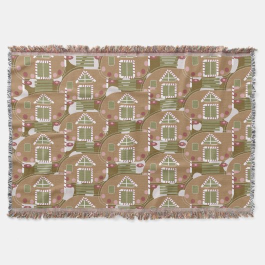 Couverture Maison en pain d'épice campeur rose (Devant)