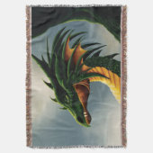 Couverture Majestueux dragon vert émeraude de fantasy (devant Vertical)