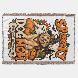 Couverture Maman de chien effrayant Halloween Mignon Squelett