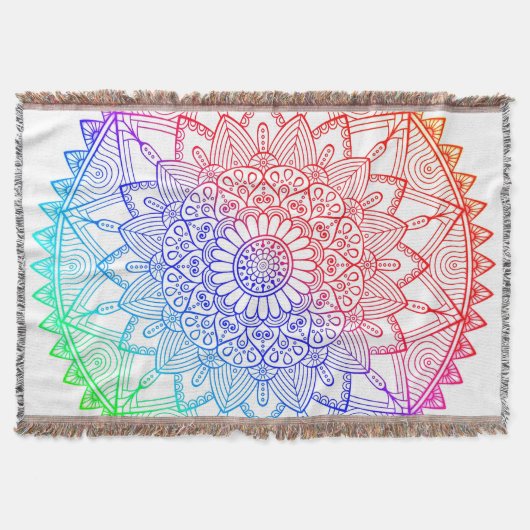 Couverture Mandala Arc-en-ciel (Devant)