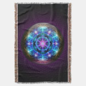 Couverture Mandala Blanky de fleur de Fibonacci (devant Vertical)