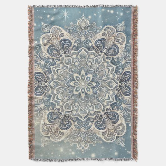 Couverture Mandala de flocon de neige dans Frosty Hues 3 (devant Vertical)