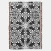 Couverture Mandala Géométrique Arabesque Argent +  (devant Vertical)