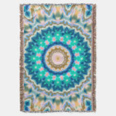 Couverture Mandala jaune turquoise (devant Vertical)