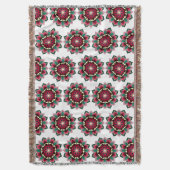 Couverture Mandala Motif 02 en rose profond (devant Vertical)