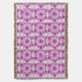 Couverture Mandala, motif, lavande, rose, rose chaud, blanc (devant Vertical)