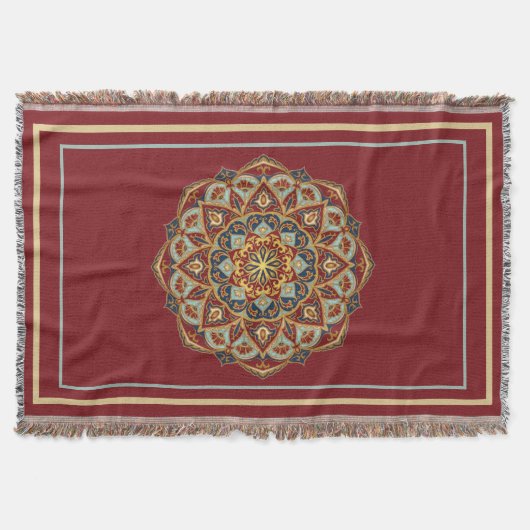 Couverture Mandala Oriental - Lance Blanket (Devant)