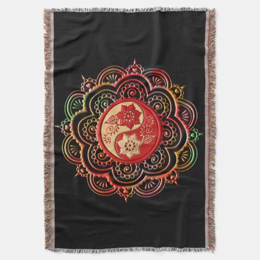 Couverture Mandala Rouge & Or (devant Vertical)