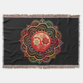 Couverture Mandala Rouge & Or (Devant)