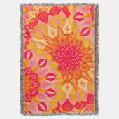 Couverture Mandala superposés orange rose jaune (devant Vertical)