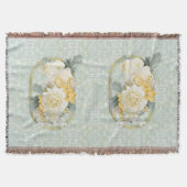 Couverture Mandalas vert clair, jaune et blanc (Devant)