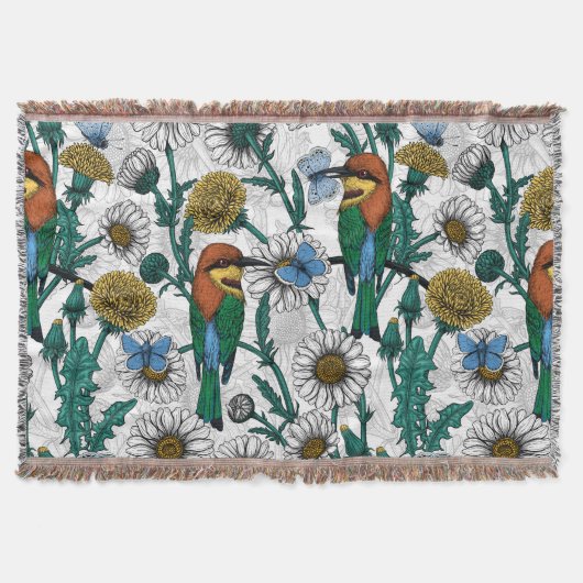 Couverture Mangeurs d'abeilles, papillons bleus et marguerite (Devant)
