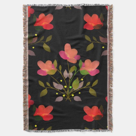 Couverture Manila Shawl Style Floral (devant Vertical)