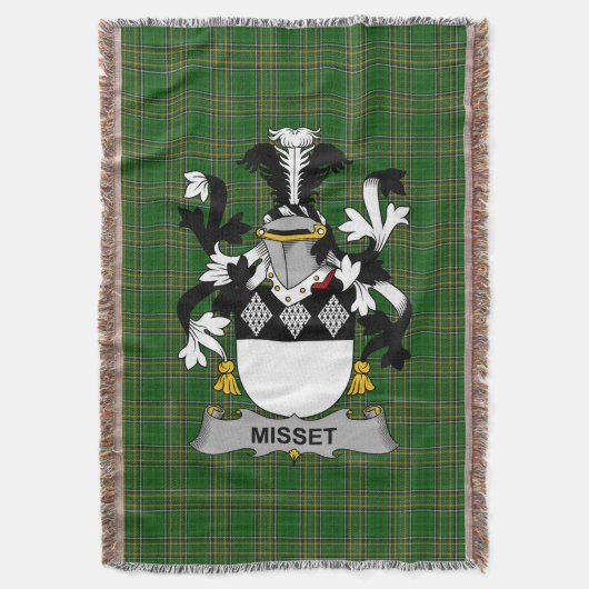 Couverture Manteau d'armoiries irlandais Famille Crest Irland (devant Vertical)