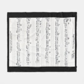 Couverture manuscrite d'ouatine de musique de (Devant (Horizontal))