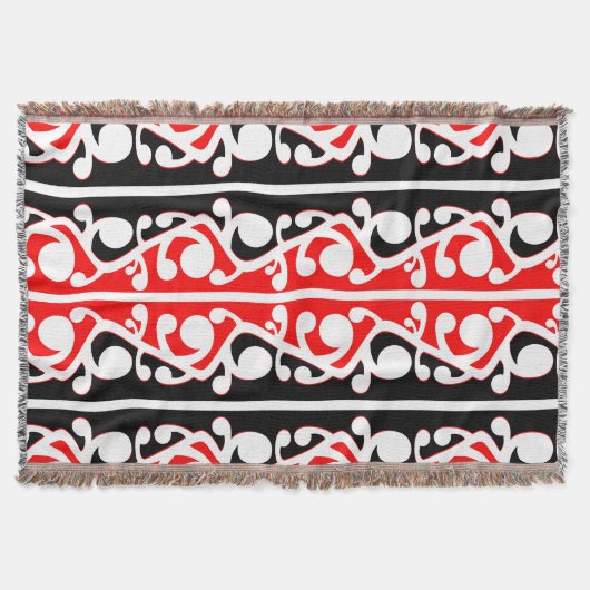 Couverture Maori Kowhaiwhai Motif tribal (Devant)