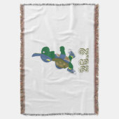 Couverture Marathon Turtle Runner en bleu (devant Vertical)
