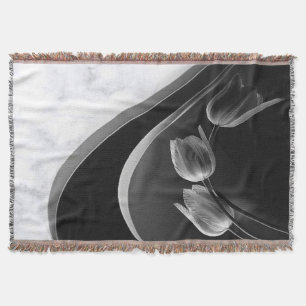 Couverture Marbre blanc, Noir, Filigree Or