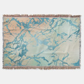 Couverture Marbre de luxe | Belle veine Turquoise jaune et co (Devant)