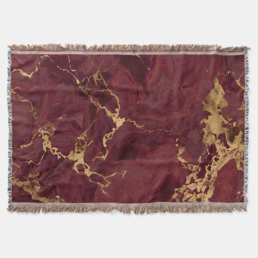 Couverture Marbre doré bordeaux moderne luxe élégant (Devant)