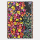 Couverture Marché de Fleurs Fraîches – Floral Vibrant (devant Vertical)