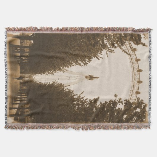 Couverture Marchez sur la ligne - London Eye Throw Blanket (Devant)