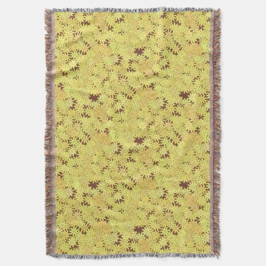 Couverture Marguerite jaune et or sur Brown chocolat (devant Vertical)