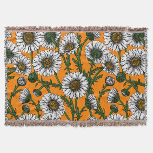 Couverture Marguerites sur orange (Devant)