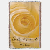 Couverture Mariage à fleurs de rose blanche Keepsaké (devant Vertical)