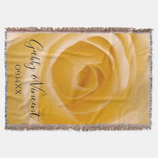 Couverture Mariage à fleurs de rose blanche Keepsaké (Devant)